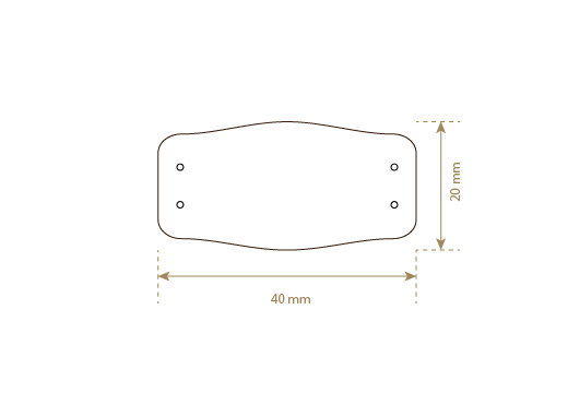 Ehtsast nahast sildid Mudel EP-M14