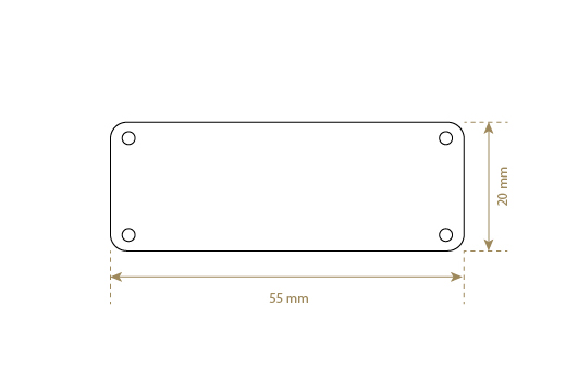 Ehtsast nahast sildid Mudel EP-M43