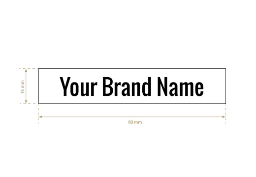 Trükitud tekstiilist etikett Regular Style Mudel TL-M2