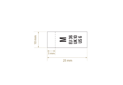 Suuruse silt riietele Mudel TC-M227
