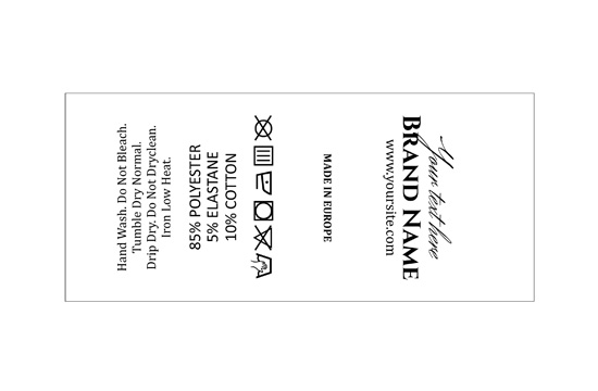 Rõivaste hooldussildid Mudel TC-M338