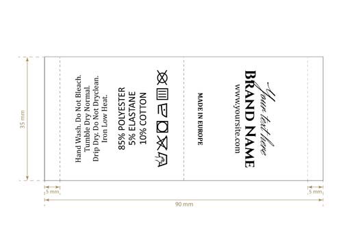 Rõivaste hooldussildid Mudel TC-M338