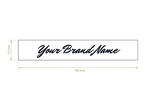 Trükitud tekstiilist etikett Long Style Mudel TL-M6
